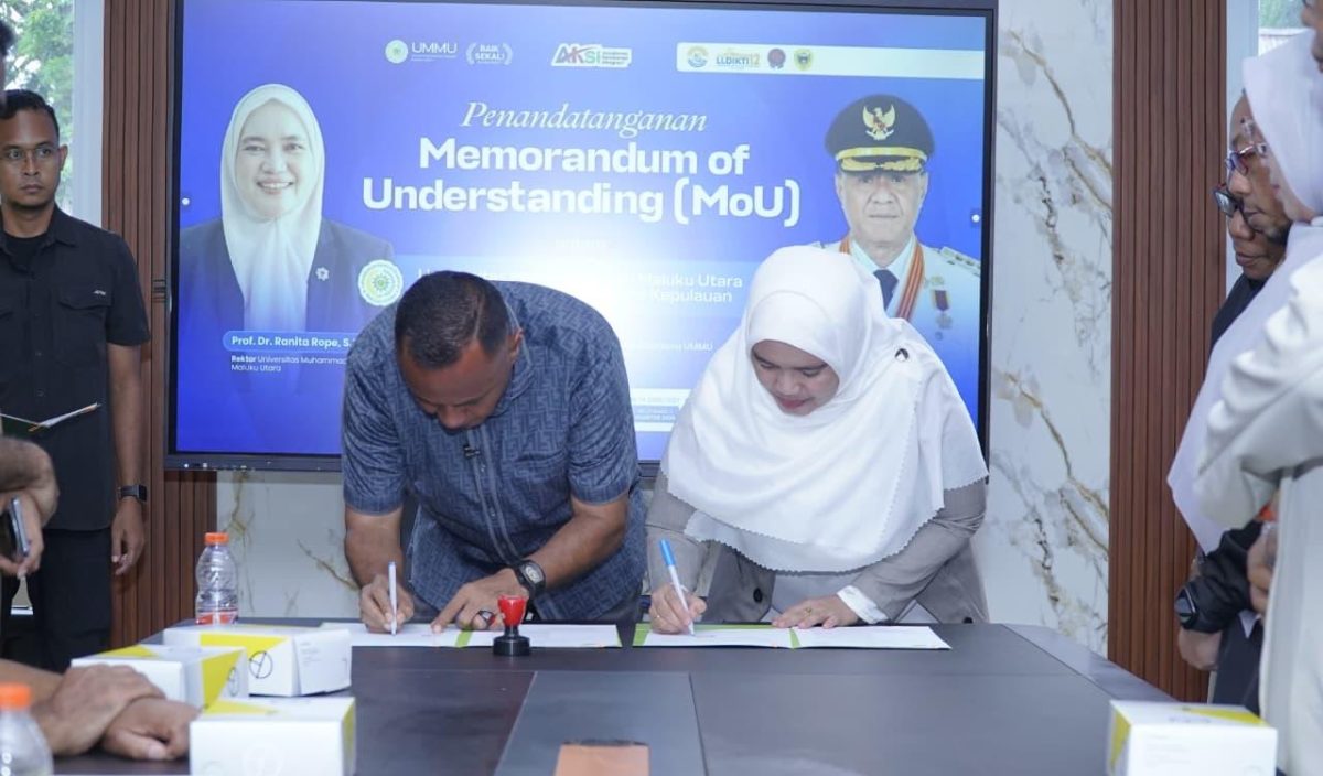 Penandatanganan MoU antara Wali Kota Tikep dan Rektor UMMU (Istimewa)