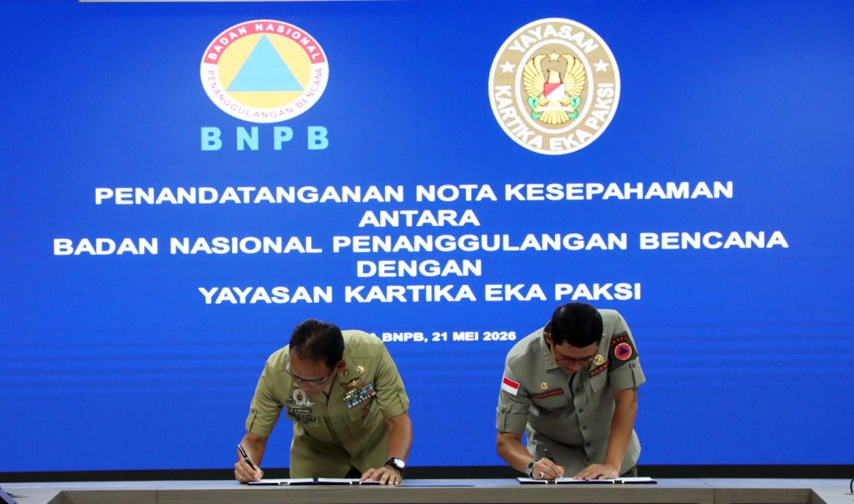 Penandatangan kerja sama (Humas BNPB) 