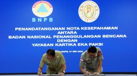 Penandatangan kerja sama (Humas BNPB) 