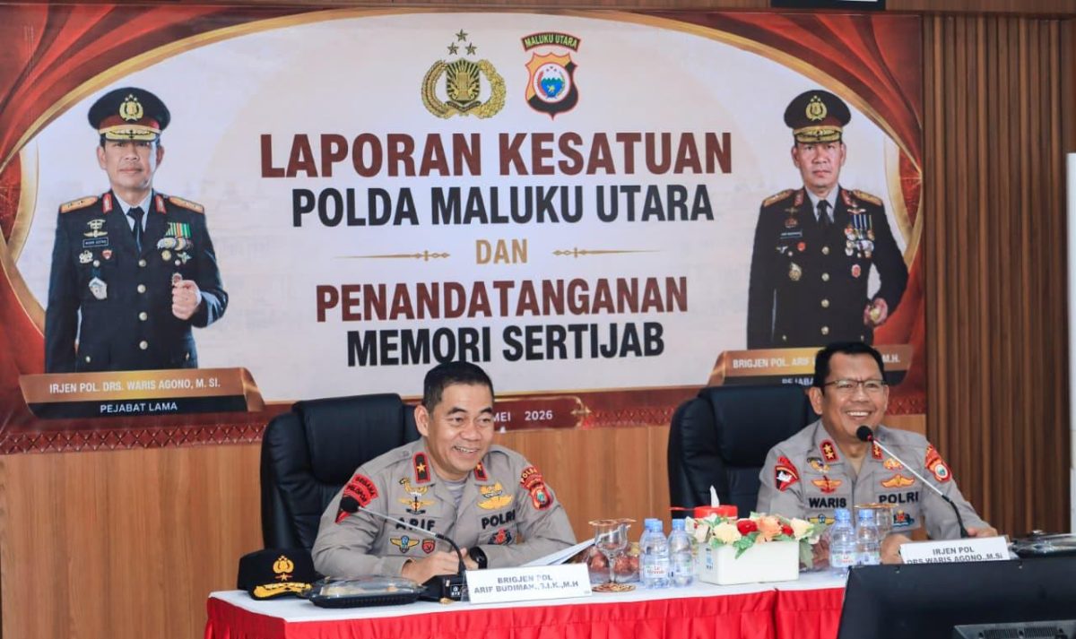 Kegiatan serah terima jabatan Kapolda Maluku Utara (Istimewa)