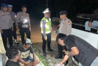 Patroli cipta kondisi oleh anggota Polres Sula (Istimewa)