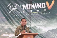 Sekda Ternate saat membuka Mining Expo ke-V (Tim)