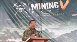 Sekda Ternate saat membuka Mining Expo ke-V (Tim)