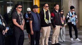 Ketum IESPA Nasional disambut dewan pembina E-Sport Malut, Nasri Abubakar dan Ketua IESPA Malut, Ananta Rizky Sidik (terasmu.id)