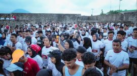 Ratusan pelari di ajang Fort to Fort Nusantara Jaya (Istimewa)